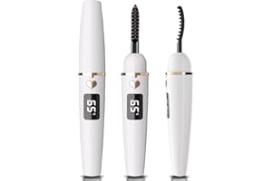 EYECURL Heated Eyelash Curler, Heated Eyelash Curler, Portable USB C Rechargeable Eyelash Curler, Intelligent Power Off Electric Eyelash Curler (Bright White, X8-132 mm)