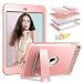 Produktbild Schutzhülle für iPad Mini 5 2019, iPad Mini 4, Cookk Honeycomb Heavy Duty Armor 3-in-1 stoßfest, staubdicht, Hybrid-Schutzhülle mit Magnetverschluss für Apple Mini 5/4 7,9 Zoll Tablet #01_Rosegold