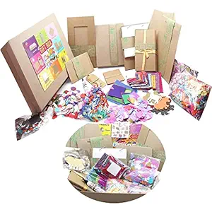 KidsyWinsy Be-an-Artist DIY Craft Kit, 10-in-1 Stationary Set for Kids, 300+ pcs Paper Craft Items for Decoration, Best Birthday Gift for Boys and Girls of Age 5-12 Years Stress Relief Toys