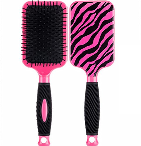 VLUNT Brosse à Cheveux Plate Large Carrée Rembourrée, Anti-statique Brosse à Cheveux Doux Peigne de Massage, pour Séchage et Coiffure