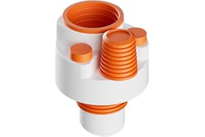 AYPOHU Kitchen Pipe Drainpipe Connector Washing Machine Floor Drain Adapter Sewer Elbow Pipe Tees Joint Elbow Pipe Connector