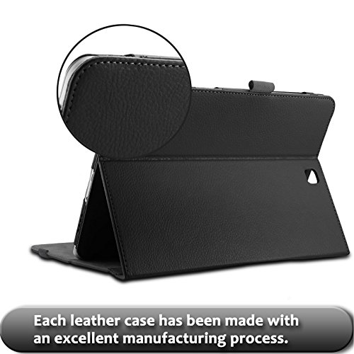 Infiland Samsung Galaxy Tab A 9.7 Bluetooth Tastatur Hülle Keyboard Hülle Case -Slim Fit Kunstleder Stand Tasche mit Hochwertige Abnehmbar Drahtlos Bluetooth Tastatur für Samsung Galaxy Tab A T550N / T555N (9,7 Zoll) Tablet(QWERTZ Tastatur,Schwarz) - 7