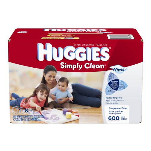 Huggies Simply Clean Fragrance Free Baby Wipes Refill (1200 Count)