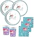 Produktbild 36 Teile Disney Arielle die Meerjungfrau Deluxe Glitzer Party Deko Set für 8 Kinder