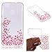Produktbild Everainy Kompatibel für Huawei P9 Lite Mini/Y6 Pro 2017 Hülle Silikon Durchsichtig Gummi Muster Neu Hüllen für Huawei P9 Lite Mini Handyhülle Stoßfest Stoßstange Transparent Schutzhülle (Pinke Blume)