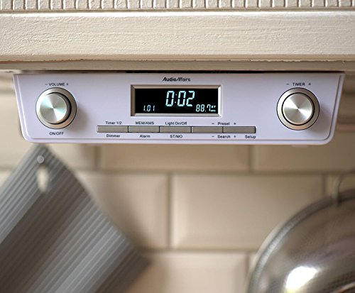 AudioAffairs Küchenradio UKW FM Unterbau-Radio Küchenunterbauradio mit LED Licht, Unterschrank-Küchenradio und Back-Timer – Nur erhältlich auf Amazon.de - 2