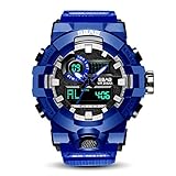 LYZZGZZ Armbanduhren Herren Sportuhren Paar Sportuhren großes Zifferblatt Royal Blue