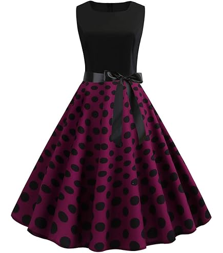 Damen Sommerkleid Retro Style - Sweetheart-Ausschnitt Mit Gürtel Für Festliche Anlässe