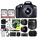 Canon EOS Rebel DSLR T6 Camera Body + Canon 18-55mm EF-S IS II Autofocus Lens + Wide Angle & 2x 58mm Lens + SanDisk 64GB Card + T6/1300D for Dummies + Vivitar Gadget Bag + Quality Tripod + Deluxe Kit RS.73863.90