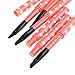 Davidsonne 12pcs Makeup Lip Brush Retractable Plastic Professional Cosmetic Pink