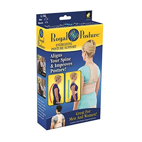 Royal Posture by BulbHead (L/XL) - The Amazing Back Support Belt that Aligns Your Spine, Posture Corrector Brace by Royal Posture