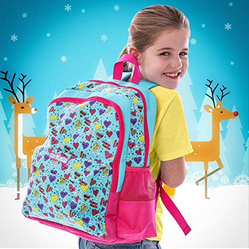 GIRLZONE CADEAUX POUR FILLES SAC À DOS - Joli, imperméable et multifonction. Pour enfants tout- petits d'âge 3 4 5 6 7 8 9 10 en maternelle, jardin d'enfants, petite fille, petit garçon ou primaire
