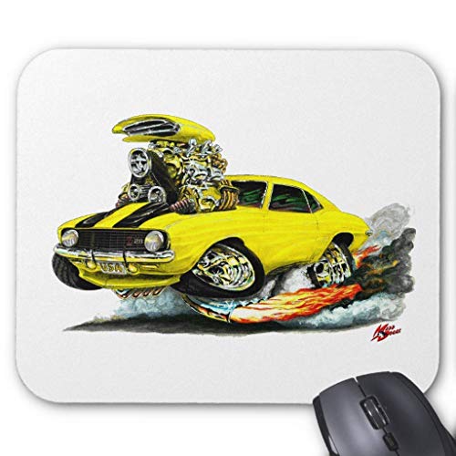 Preisvergleich Produktbild 1969 Camaro Z28 Yellow-Black Car Mouse Pad