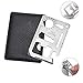 Produktbild CWeep Credit Card Survival Tool - 11-IN-1 Multipurpose Beer Bottle Opener Portable Wallet Size Pocket Multitool