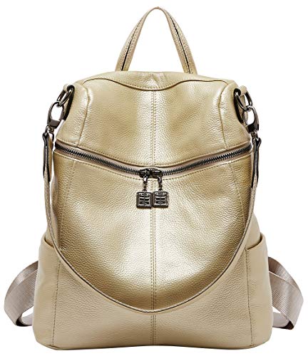 Preisvergleich Produktbild Leder Rucksack Handtasche für Frauen Schulter Reisetasche Daypack Damen