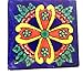 Produktbild talavera Fair Trade Handpainted Verglaste mexikanischen Tag Totes Dia Los Muerto-Keramik-Fliese