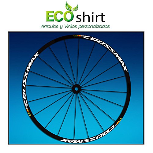Ecoshirt 1J-C9TF-OB1E Stickers Jante Mavic Crossmax SL Pro 27,5' Am50 VTT Downhill Blanc 26'