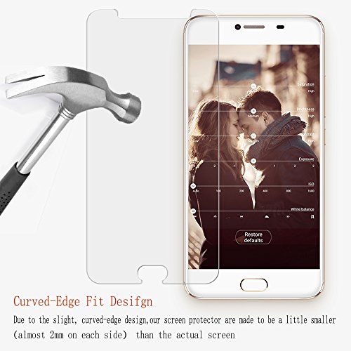  2-Unidades  UMIDIGI C Note Protector de Pantalla  PULEN Vidrio Cristal Templado Vidrio Templado  EASY-INSTALL alas  2 5d Borde redondo con 9H Dureza  Alta Definicion  Garant  a de por vida  Tempered glass Screen Protector