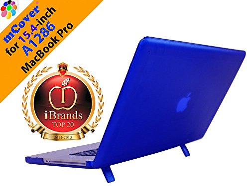 Preisvergleich Produktbild mCover A1286 Blau See Thru Hartschalenkoffer / Schutzhülle / Schutzabdeckung / hardcase / cover / notebook Hülle Hartschale für Aluminum Unibody MacBook Pro (Black Keys) 15-Zoll (Top Verkäufer Macbook Hartschalenkoffer in USA)