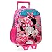 Produktbild Kindergartenrucksack 33 cm mit Trolley 3D-Effekt Minnie Smile Rosa