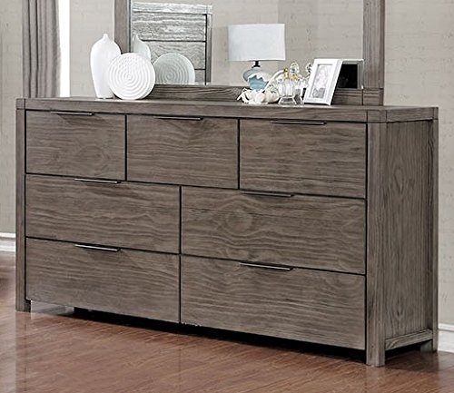 Preisvergleich Produktbild Furniture of America Asterope Kommode mit 7 Schubladen, Grau