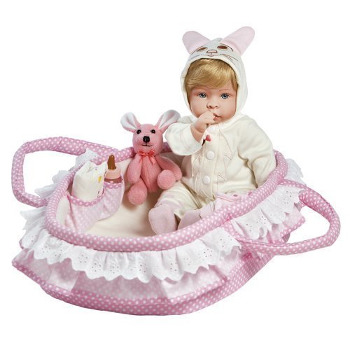 Paradise Galleries Lifelike Realistic Soft Vinyl Weighted 46cm Baby Girl Doll Gift 