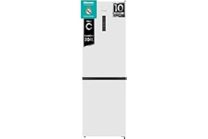 Hisense RB390N4BWC - Frigorífico Combi No Frost, Eficiente Clase C, Capacidad 304 L, Multi-air Flow, Micro Vents Cooling, Congelamiento Rápido, Total No Frost, Puerta Reversible, Color Blanco