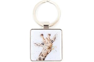 Wrendale Designs - Flowers Keyring - Giraffe