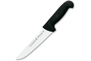 3 Claveles Cuchillo Carnicero Proflex, Acero Inoxidable, Negro, 20 cm-8"