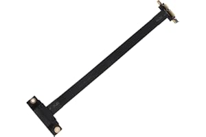 Nagoyuki PCIE X1 Riser Cable Dual 90 Degree Right Angle PCIe 3.0 X1 to X1 Extension Cable 8Gbps PCI Express 1X Riser Card 20cm