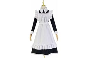 CHDIRNELY Victorian Maid Costume Women, Maid Fancy Dress, Victorian Costume Ladies Cosplay Costume Long Dress for Halloween Christmas Sexy Uniforms Women