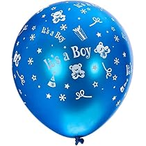 Amscan Folienballon „It’s A Boy“ – 2-teilig, Hellblau, Ca. 68–73 Cm, Für Baby-Party & Geburts-Dekoration