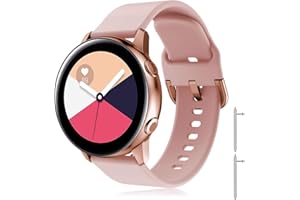 TOPSIC Galaxy Watch Active 40mm Armband, 20mm Universal Ersatzarmband für Galaxy Watch Active 2/Galaxy Watch 5/Galaxy Watch 5 Pro/Galaxy Watch 6/Galaxy Watch 6 Classic/Galaxy Watch 4/Galaxy Watch 4 Classic