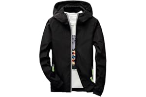 ZYPAINIY Chaqueta Impermeable Hombre con Capucha Detalles Reflectantes - Cortavientos Hombre Resistente Ligero Deporte Running Plegable - Poncho Chaqueta Lluvia Nieve Hombre Impermeable Viaje Fluo Invierno