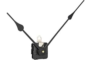 Hicarer Mecanismo de Movimiento de Reloj de Alta torsión con Mano de 230 mm/9,1 Pulgadas de Longitud (Longitud del Eje 9/10 pulgadas/23 mm)