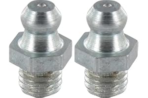 cyclingcolors 2x engrasadores de grasa boquillas de engrase tractor coche moto acero, M7 X 1 180°