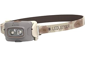 Ledlenser HF4R Signature Rechargeable Head Torch LED 600lm, 7 Modes inc RGB, Adjustable Focus, Up to 35hrs Runtime, Lightweight 72g, USB C, Waterproof, Headlamp for Fishing, Hiking, Running, Camping
