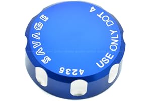 ROCKMUTE Rear Brake Reservoir Cap For Yamaha MT-10 MT-07 MT-09 Tracer 900/GT MT-25 MT-03 MT-125 XSR900 XSR700 Motorcycle Fluid Oil Tank Cover (Blue)