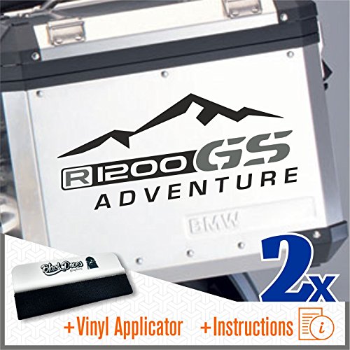 Adesivi Laterali Per Valigie BMW R 1200 GS | Kit 2 Pezzi Con Istruzioni | Compatibili Con Touratech, GIVI, Trekker Outback - 4