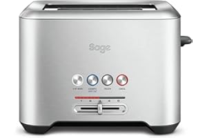 Sage Appliances STA720 the Bit More, toster na 2 kromki, szczotkowana stal nierdzewna