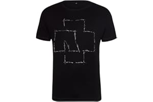 Rammstein T-Shirt Stacheldraht schwarz, Offizielles Band Merchandise Fan Shirt mit Brustdruck