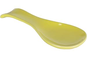SERVETTE HOME Repose-cuillère en céramique jaune