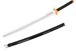 NEXT LEVEL Cosplay Prop Replica Demon Slayer Tanjiro LED Light Up Sword USB C Rechargable 40 Inch Wood & Plastic (Muichiro)