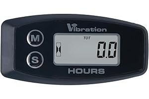 Contaore digitale wireless Runleader, vibrazione attivata, promemoria manutenzione, timer lavoro ripristinabile, spegnimento blocco utente, uso per generatore e motore tosaerba ATV marino generatore