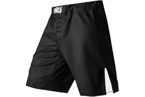 LAFROI QJK01 Pantaloni da MMA, Boxe, Cross Training e Altri Sport da Combattimento, con Coulisse e Tasca