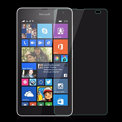 Lumia 535 1x pellicola vetro temperato display per smartphone Microsoft Nokia Lumia 535 + kit pulizia schermo