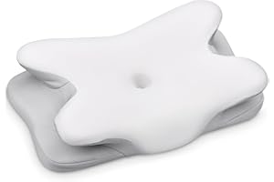 Ehomfory Memory Foam Kissen, Nackenkissen Kopfkissen Nackenstützkissen Ergonomisches Seitenschläferkissen für Seiten, Rücken & Bauchschläfer，69x37x9/12 cm