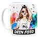 Produktbild Fototasse, Tasse mit Foto und Text selbst gestalten drucken Geschenk Fotogeschenke Moonworks® 2 Seiten weiß unisize
