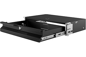 Stalflex Server Rack Shelf Drawer 19 inch 2U 270mm - Heavy Duty Steel - Network Equipment Rack & Cabinet - Universal Network Rack compatible with Rack cabinets, Rack Rails and Rack Racks