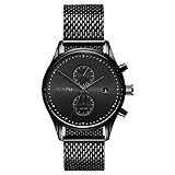 MVMT Voyager Slate Black/ Black Mesh Herren Armbanduhr